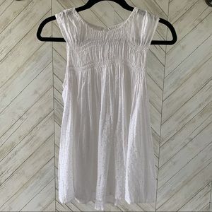 GAP White Boho Tank